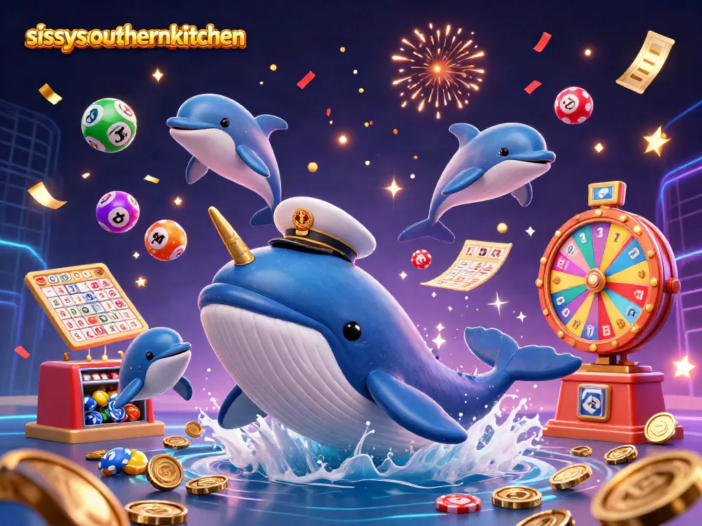 Sissy's Southern Kitchen celebrates winning moments with cartoon characters enjoying gambling excitement and fun.